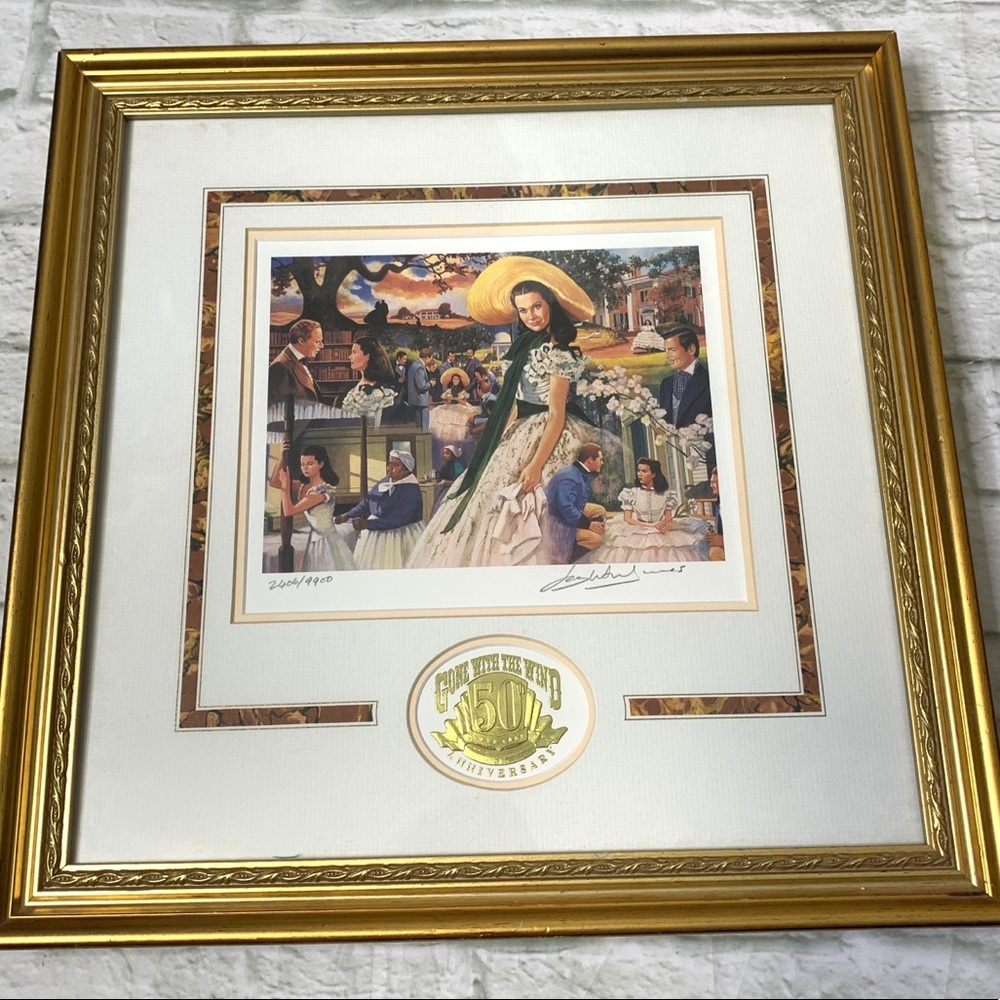 Gone with the Wind 50th anniversary signed print